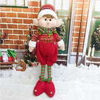ZMDZA 2PS 60cm Scalable Christmas Elf Decoration Year Home Decoration Gifts Kids Toys Room Ornaments Plush