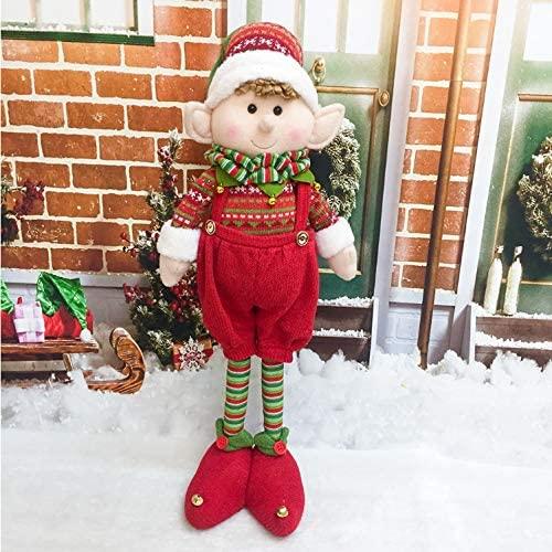 ZMDZA 2PS 60cm Scalable Christmas Elf Decoration Year Home Decoration Gifts Kids Toys Room Ornaments Plush