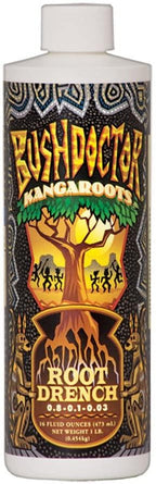 foxfarm bushdoctor liquid nutrient formula: kangaroots, microbe brew, sledgehammer, flowers kiss, bembe, boomerang (pack of 6-16 oz bottles) 1 pint each + twin canaries chart &amp; pipette