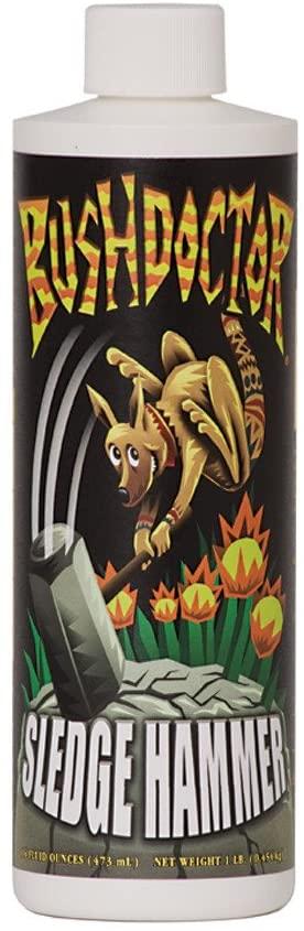foxfarm bushdoctor liquid nutrient formula: kangaroots, microbe brew, sledgehammer, flowers kiss, bembe, boomerang (pack of 6-16 oz bottles) 1 pint each + twin canaries chart &amp; pipette