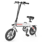 Gorpore 14 In. Portable Folding Electric Bike, Adjustable with LED Headlight 5 Mode Dual Brake, Pedal Assist 250W Powerful Brushless Motor, LarCapacity Battery for Daily Commute