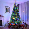 Costway 9Ft Pre-Lit Artificial Christmas Tree Hinged 1000 LED Lights