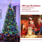 Costway 9Ft Pre-Lit Artificial Christmas Tree Hinged 1000 LED Lights