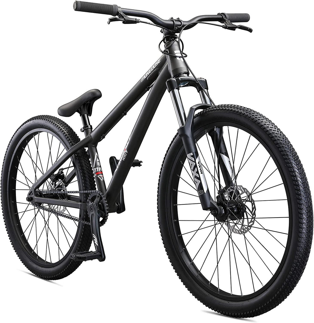 Mongoose Fireball Dirt Jump Mountain Bike, 26-Inch Wheels, Mechanical Disc Brakes