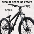 Mongoose Fireball Dirt Jump Mountain Bike, 26-Inch Wheels, Mechanical Disc Brakes