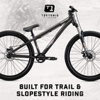Mongoose Fireball Dirt Jump Mountain Bike, 26-Inch Wheels, Mechanical Disc Brakes