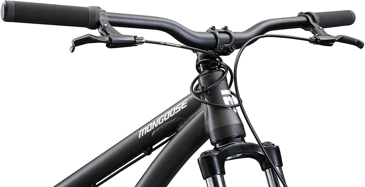 Mongoose Fireball Dirt Jump Mountain Bike, 26-Inch Wheels, Mechanical Disc Brakes