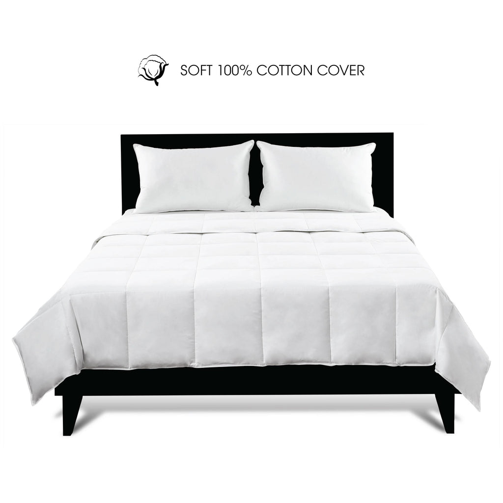 I AM Natural Down Duvet-Comforter in White with 550 FP in 68"x88"