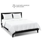 I AM Natural Down Duvet-Comforter in White with 550 FP in 68"x88"