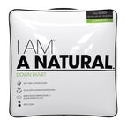 I AM Natural Down Duvet-Comforter in White with 550 FP in 68"x88"