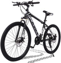 DREAMQJ 26 inch Mountain Bike for Men Women Carbon Steel Bicycle 21 Speed Bicycle Adult Mountain Bike Student Outdoors Unisex Bike Full Suspension MTB Bike for Cycling Mountain Bicycles (Black Gray)