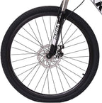DREAMQJ 26 inch Mountain Bike for Men Women Carbon Steel Bicycle 21 Speed Bicycle Adult Mountain Bike Student Outdoors Unisex Bike Full Suspension MTB Bike for Cycling Mountain Bicycles (Black Gray)