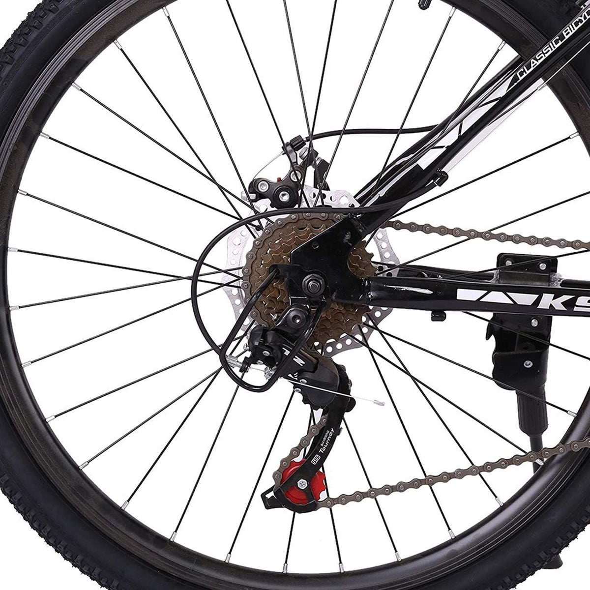 DREAMQJ 26 inch Mountain Bike for Men Women Carbon Steel Bicycle 21 Speed Bicycle Adult Mountain Bike Student Outdoors Unisex Bike Full Suspension MTB Bike for Cycling Mountain Bicycles (Black Gray)