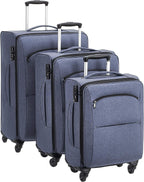 Urban Softside Spinner Luggage, 3-Piece Set, Blue