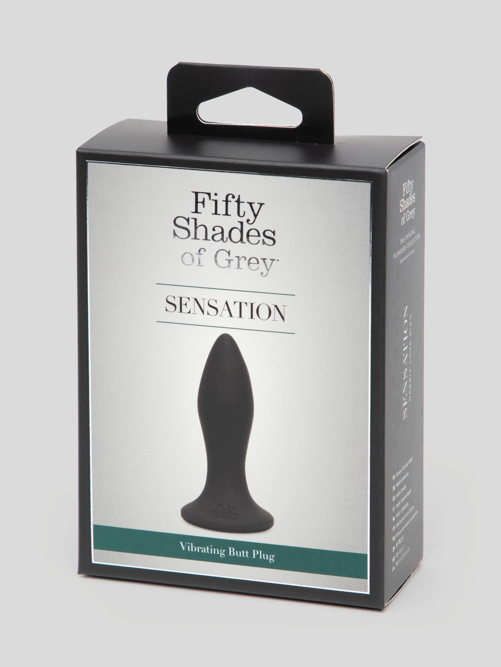 Fifty Shades of Grey Sensation Rechargeable Vibrating Butt Plug , Black