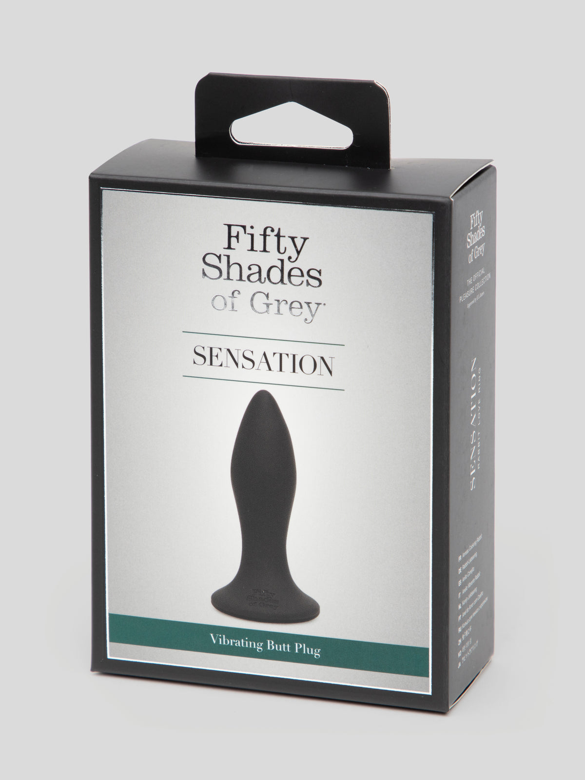 Fifty Shades of Grey Sensation Rechargeable Vibrating Butt Plug , Black