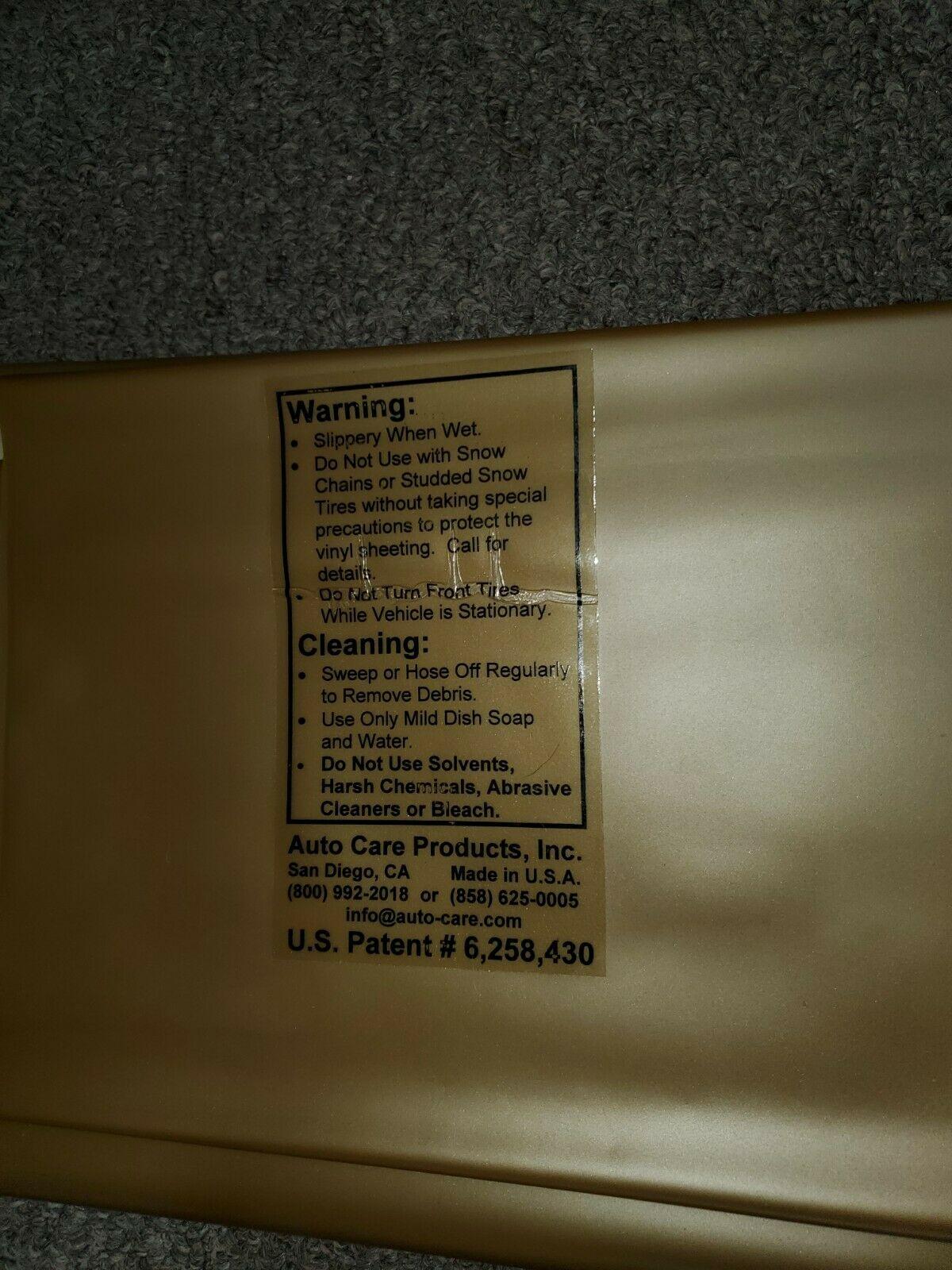 PARK SMART CLEAN PARK GOLD GARAMAT, 7.5' x 18' GOLD COLOR Unused