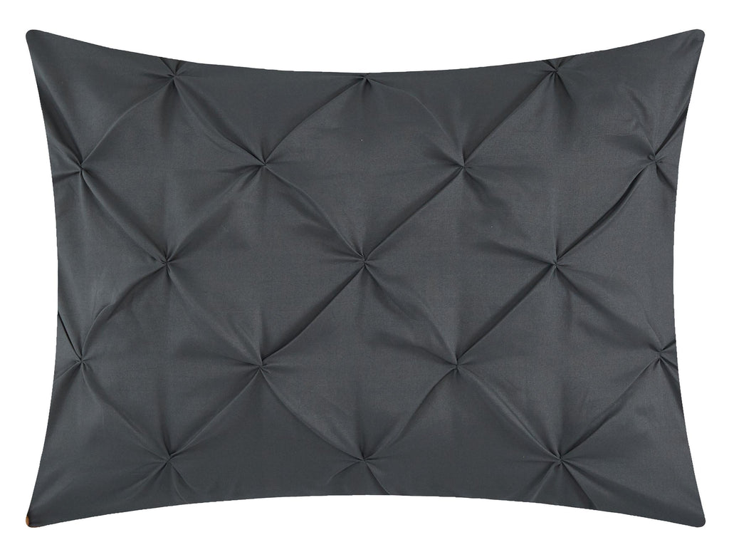 Grand Ave Nexus Pintuck 7-Piece Reversible Comforter Set, Gray