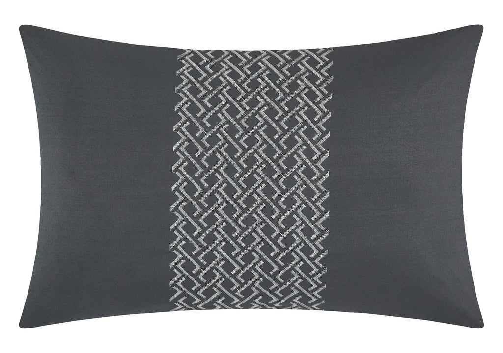 Grand Ave Nexus Pintuck 7-Piece Reversible Comforter Set, Gray