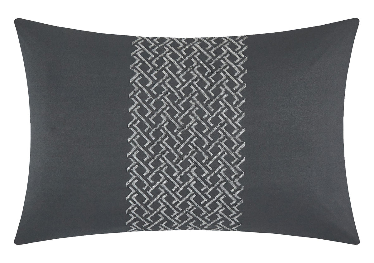 Grand Ave Nexus Pintuck 7-Piece Reversible Comforter Set, Gray