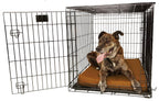 Orthopedic 4" Dog Crate Pad by Big Barker. Waterproof &amp; Tear Resistant. Thick, Heavy Duty, Tough, Washable Cover. Luxury Orthopedic Support Foam inside. Sized to perfectly fit inside standard crate sizes. Made in USA.
