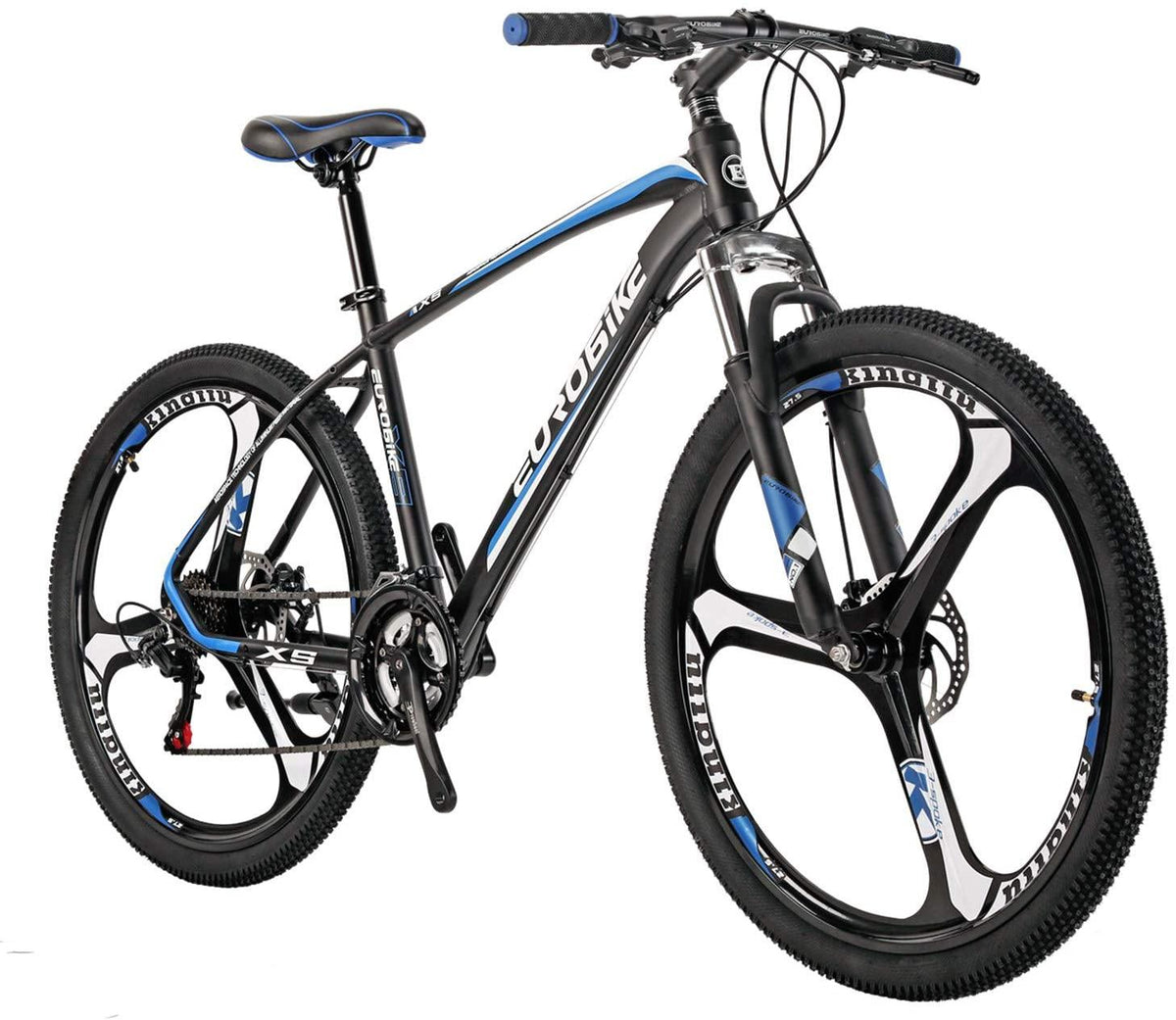 Eurobike HY X5 Aluminum Frame Mountain Bike 27.5 Inch Wheels 21 Speed Adult Bicycle