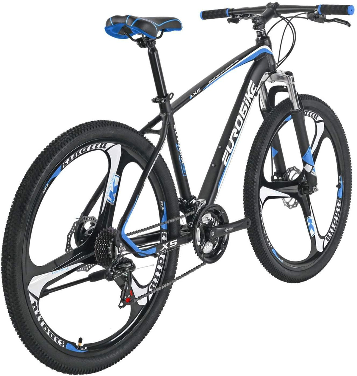 Eurobike HY X5 Aluminum Frame Mountain Bike 27.5 Inch Wheels 21 Speed Adult Bicycle