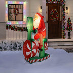 5.5 ft Santa on Stationary Bike Holiday Inflatable