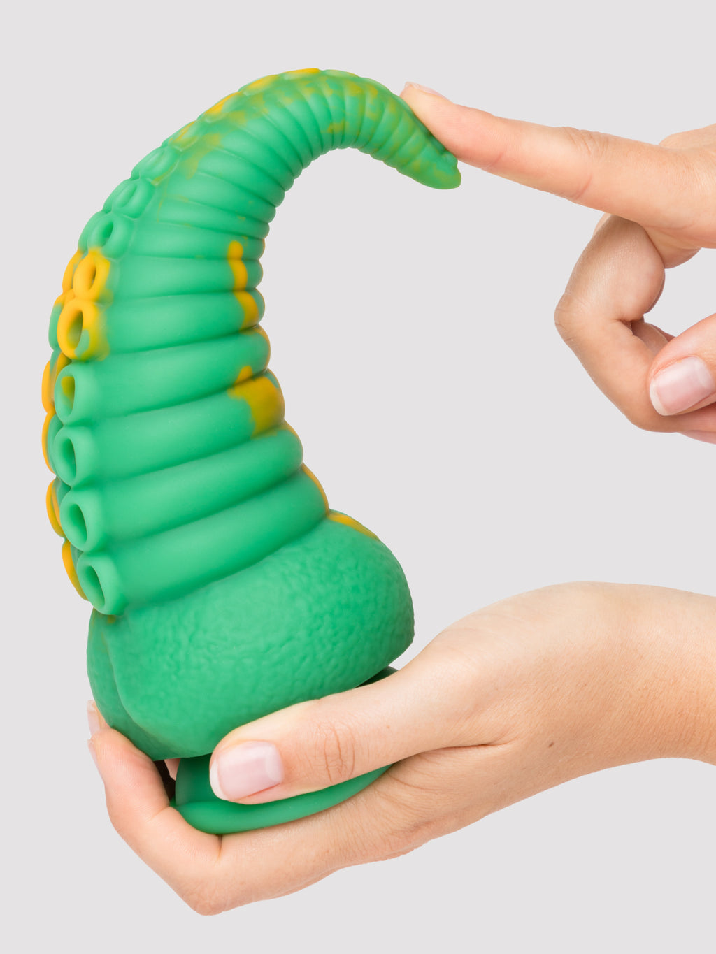 Fantasy Silicone Monster Tentacle Dildo 6.5 Inch, Green