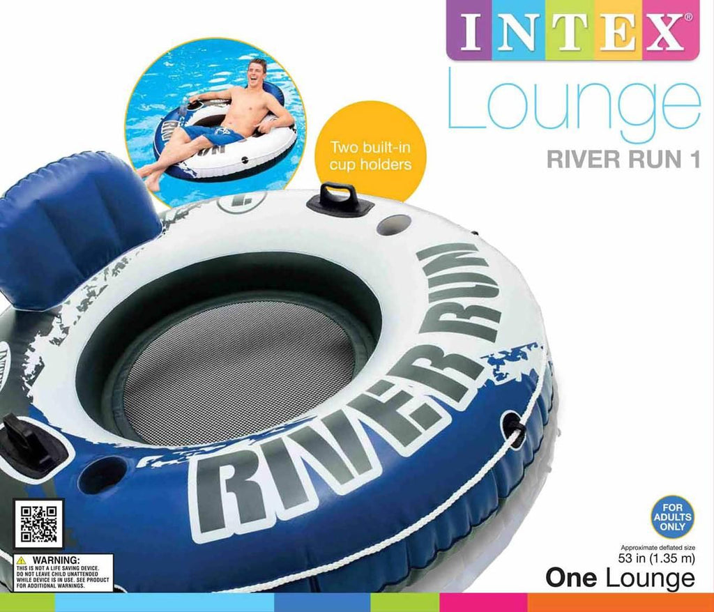 River Run 1 Inflatable Floating Tube Raft for Lake, Pool, Ocean (18 Pack)
