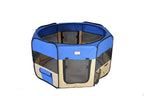 Armarkat PP001B Blue and BeiPortable Playpen