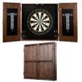 Webster Bristle Dart Board and Solid Wood Cabinet Set