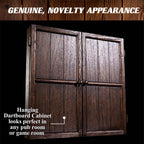 Webster Bristle Dart Board and Solid Wood Cabinet Set