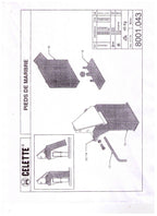 USED CELETTE  SET OF 4 BENCH FEET 8001.043