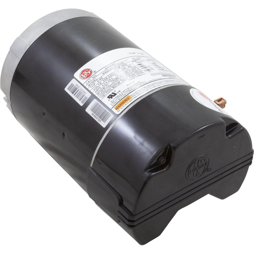 Us Motors Motor, Nidec/USMtr, 0.5hp, 115/230v, 1Spd, 56Jfr, CFace, Thd, Full