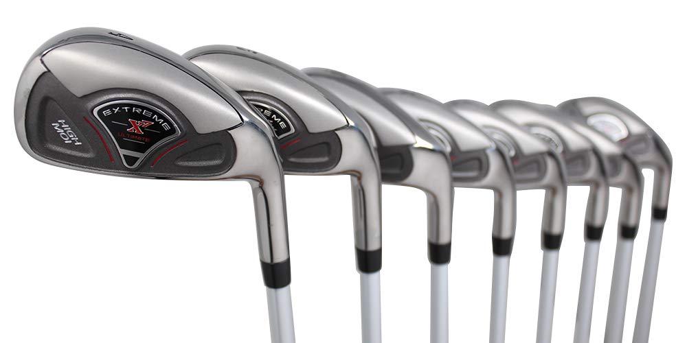 Extreme X7 High MOI Complete 8-Piece Men's Iron Set (4-SW) Right Handed Regular R Flex Graphite Shafts