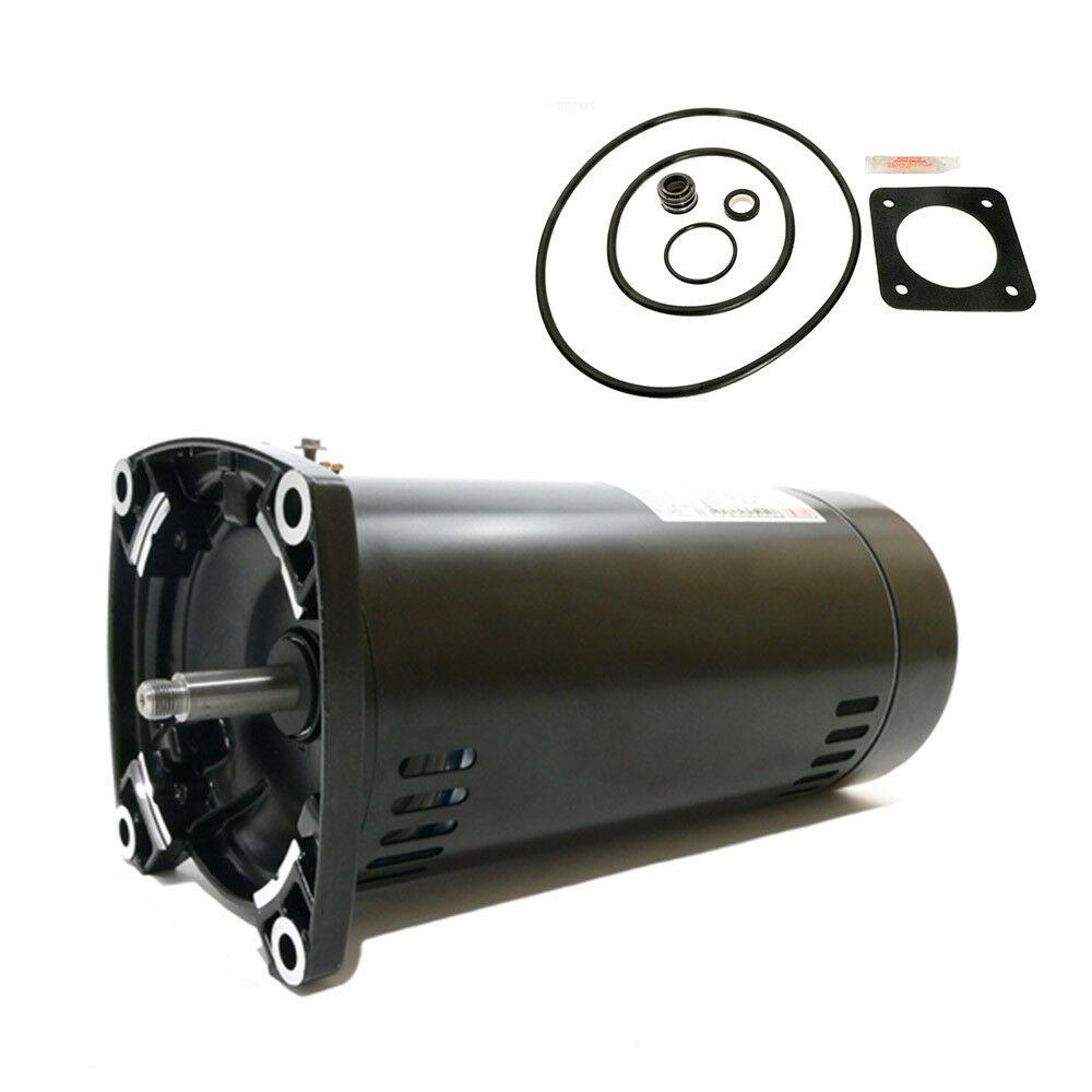 sta-rite dura-glas 1hp p2ra5e-181l repl motor kit ao smith usq1102 w / go-kit-6