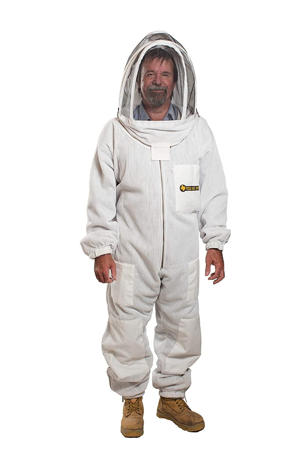 super suit - reinforced knee, triple layered, heavy-duty thread and material for beekeeping protection! (m)