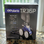 polaris vac-sweep tr36p pressure cleaner f1tr pool vacuum + nib w/ 2 bags 360