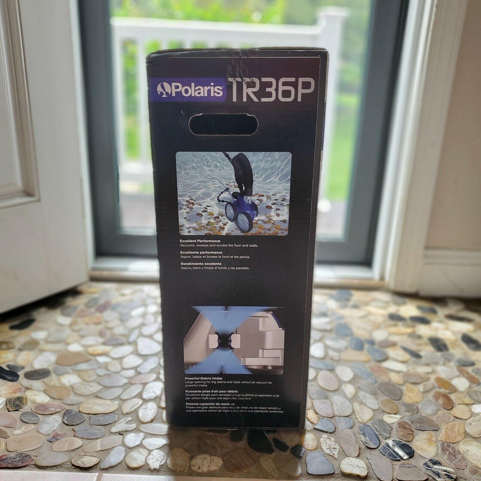polaris vac-sweep tr36p pressure cleaner f1tr pool vacuum + nib w/ 2 bags 360