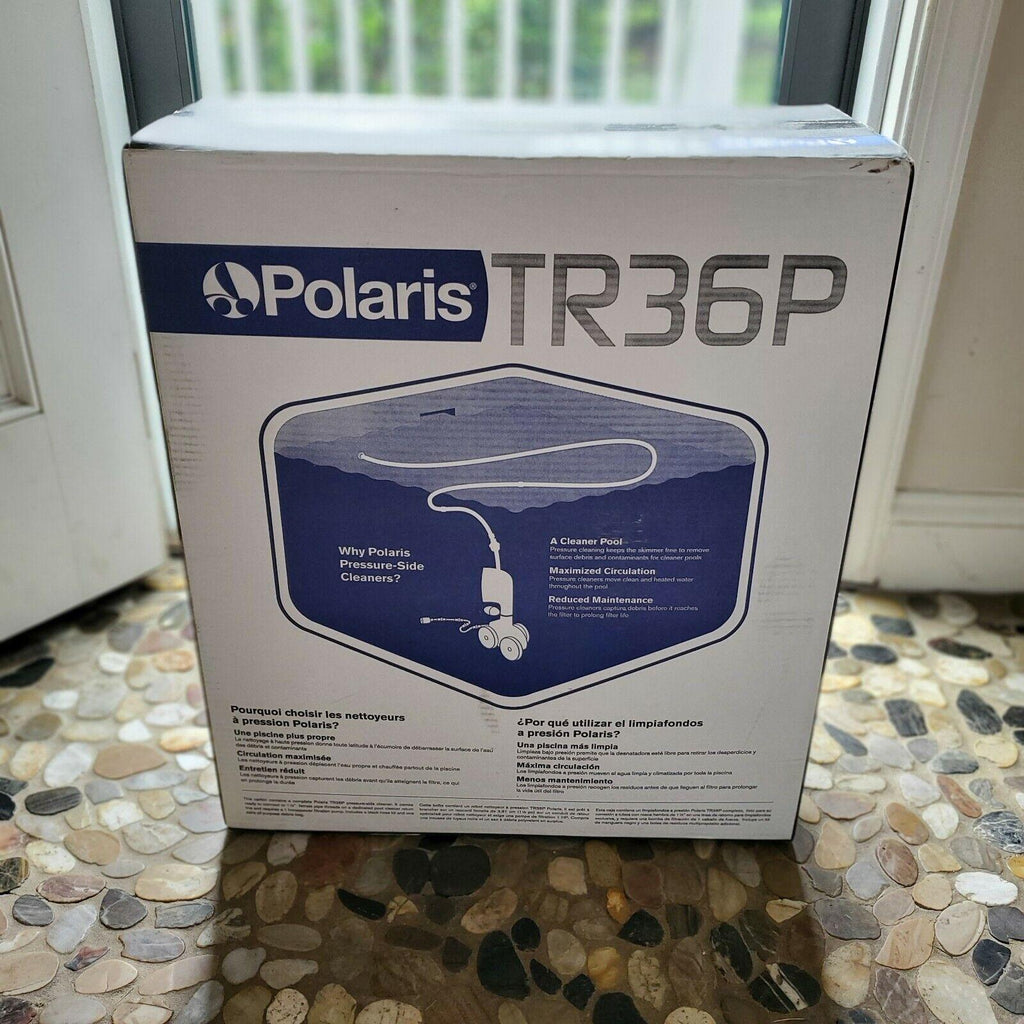polaris vac-sweep tr36p pressure cleaner f1tr pool vacuum + nib w/ 2 bags 360