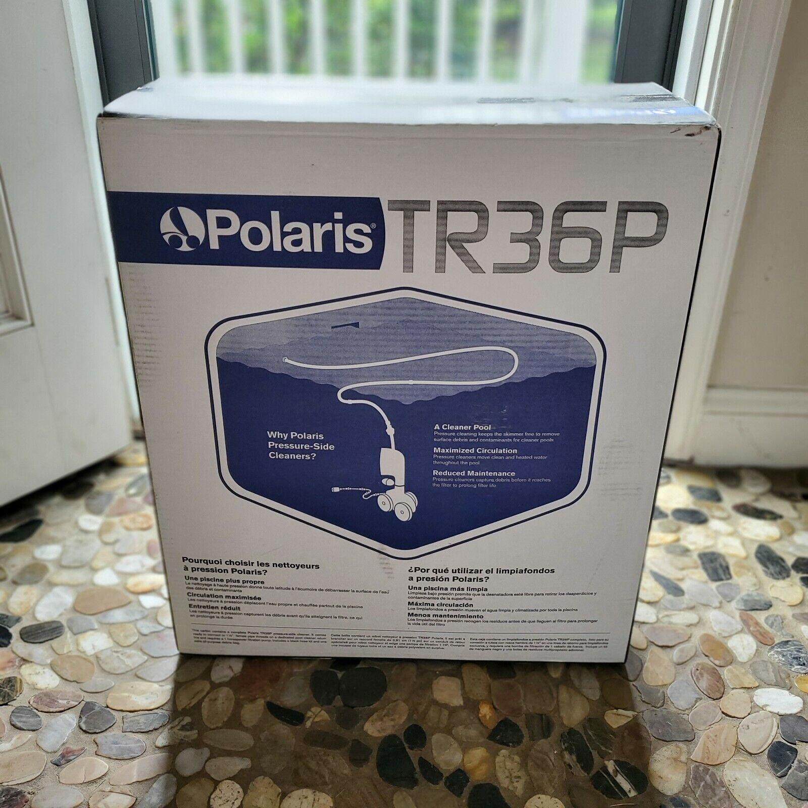 polaris vac-sweep tr36p pressure cleaner f1tr pool vacuum + nib w/ 2 bags 360