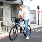 Electric Bike for Adults, VIVI Folding Electric Mountain Bicycle Adults 26 inch E-Bike 350W Motor Professional  21 Speed Gears with Removable36V 8Ah Lithium-Ion Battery