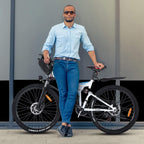 Electric Bike for Adults, VIVI Folding Electric Mountain Bicycle Adults 26 inch E-Bike 350W Motor Professional  21 Speed Gears with Removable36V 8Ah Lithium-Ion Battery