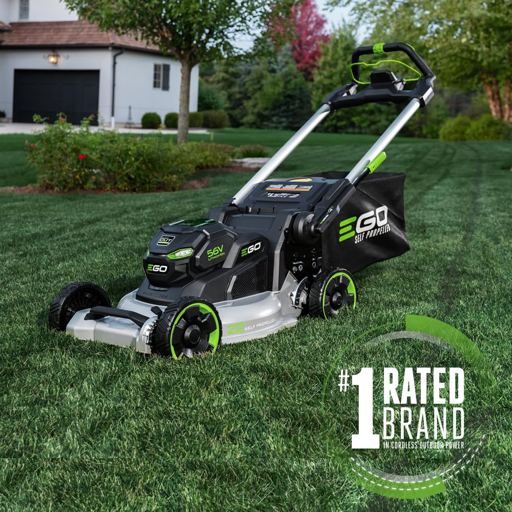 Electric Lawn Mower, Self-Propelled Cordless with 22" Aluminum Deck, Select Cut and Touch Drive, Battery and Charger Not Included - LM2200SP