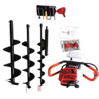 dyrabrest 52cc 2.3hp gas powered post hole digger ground fence 2-stroke single cylinder gasoline engine with earth auger drill 4"/6"/8" bits