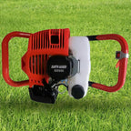 dyrabrest 52cc 2.3hp gas powered post hole digger ground fence 2-stroke single cylinder gasoline engine with earth auger drill 4"/6"/8" bits
