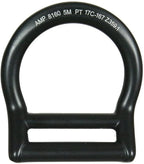 Fusion Climb Bent Aluminum Slotted Light Weight D-Ring for 1 3/4" Webbing Matte Black 10-Pack