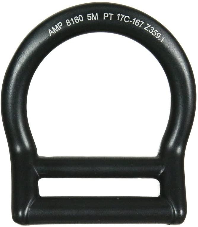 Fusion Climb Bent Aluminum Slotted Light Weight D-Ring for 1 3/4" Webbing Matte Black 10-Pack