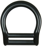 Fusion Climb Bent Aluminum Slotted Light Weight D-Ring for 1 3/4" Webbing Matte Black 10-Pack